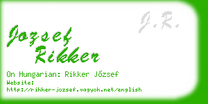 jozsef rikker business card